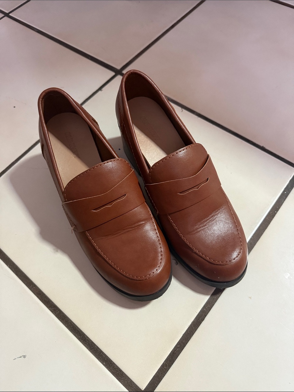 Classic Brown Leather Penny Loafers
